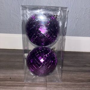 Ashland Purple Mosaic Holiday Ornaments